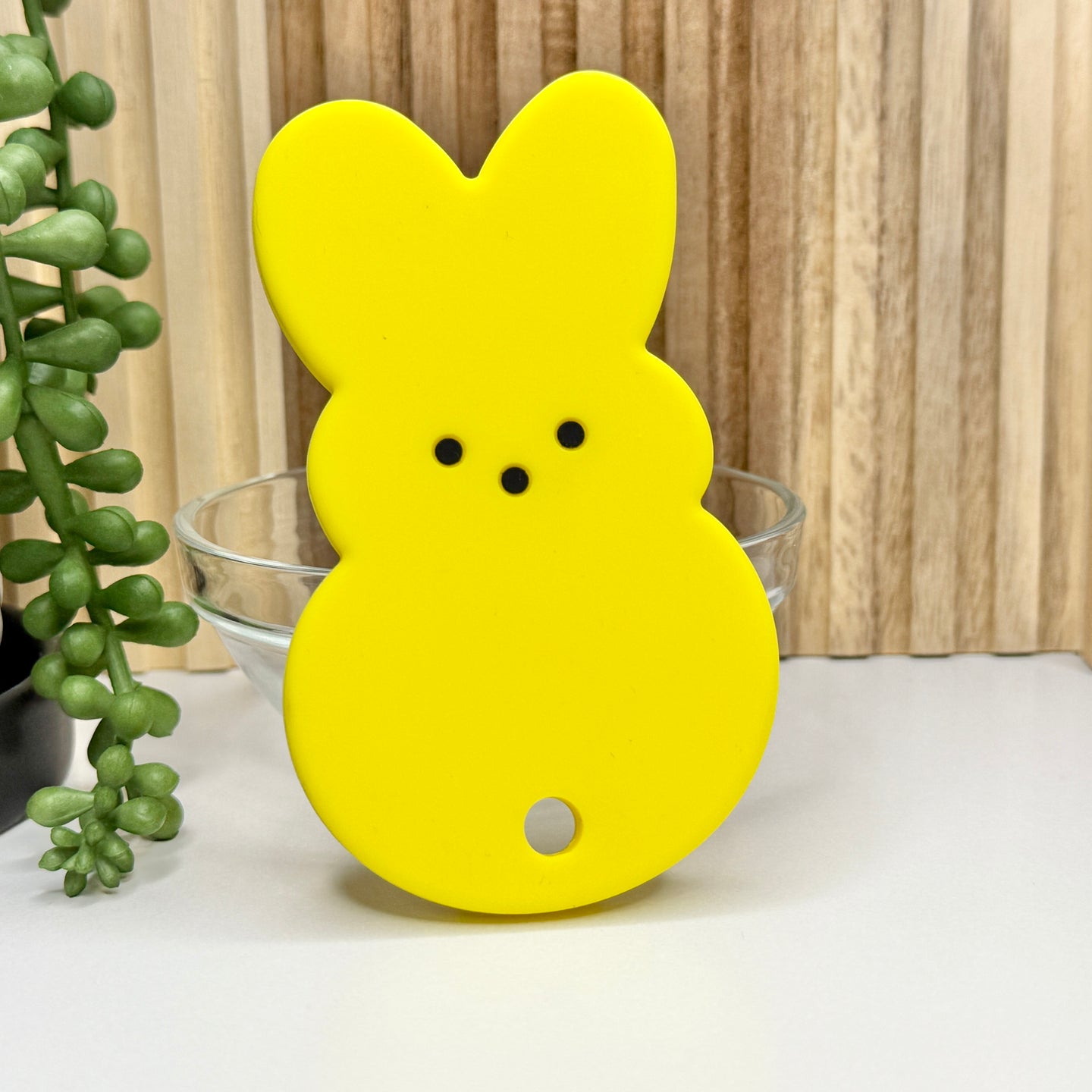 Yellow Peeps Silicone Teether
